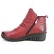Lotus Wedge Boots - Red leather - ULB299/80 CORDELIA CERASO