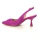 Lotus Slingback Shoes - Fuchsia Suede - ULS459/63 DELFINA KITTEN