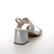 Lotus Heeled Sandals - Silver - ULS385/01 ELISENA AMY