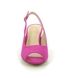 Lotus Slingback Shoes - Fuchsia - ULS393/62 EVELYN PEEP TOE