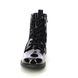 Lotus Lace Up Boots - Black patent suede - ULB283/43 HAWAII LACE