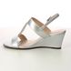 Lotus Heeled Sandals - Silver - ULS448/01 ILARIA WEDGE