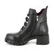 Lotus Lace Up Boots - Black leather - ULB285/31 LACIE  LACE