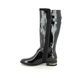 Lotus Knee-high Boots - Black patent - ULB308/34 LOUELLA ESTELLE