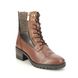 Lotus Lace Up Boots - Tan Leather - ULB265/21 OKLAHOMA CRAVE