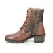 Lotus Lace Up Boots - Tan Leather - ULB265/21 OKLAHOMA CRAVE