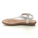 Lotus Flat Sandals - Silver - ULP124/ ORLA