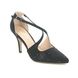 Lotus High-heeled Shoes - Black Glitz - ULS208/34 PANACHE LATOYA
