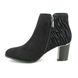 Lotus Heeled Boots - Black - ULB151/30 REBEL