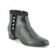 Lotus Ankle Boots - Black leather - ULB168/30 ROSA