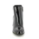 Lotus Heeled Boots - Black patent - ULB317/40 WELLS