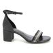 Marco Tozzi Heeled Sandals - Black Glitz - 28301/41/065 ALA STRIPE