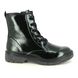 Marco Tozzi Biker Boots - Green Patent - 25282/41/789 BADIE  LACE