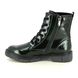 Marco Tozzi Biker Boots - Green Patent - 25282/41/789 BADIE  LACE