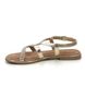 Marco Tozzi Flat Sandals - Gold - 28143/42/943 BIVIO