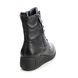 Marco Tozzi Wedge Boots - Black leather - 25235/29/002 CERASO LACE