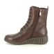 Marco Tozzi Wedge Boots - Brown leather - 25235/29/362 CERASO LACE