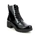 Marco Tozzi Biker Boots - Black patent - 25262/27/018 DONO   LACE