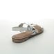 Marco Tozzi Flat Sandals - White-silver - 28130/24/197 NEW DIAMOND