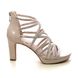 Marco Tozzi Heeled Sandals - Nude Patent - 28372/42/526 PADULIA CAGED