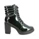 Marco Tozzi Heeled Boots - Green Patent - 25712/41/789 SAGA   LACE