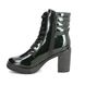Marco Tozzi Heeled Boots - Green Patent - 25712/41/789 SAGA   LACE