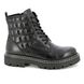 Marco Tozzi Biker Boots - Black leather - 25720/29/010 SENSIO LACE
