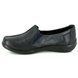 Padders Comfort Slip On Shoes - Navy Leather - 0874/96 FLUTE 2E-3E FIT
