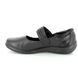 Padders Comfort Slip On Shoes - Black - 853/10 POEM 3E FIT