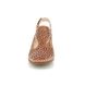 Pikolinos Closed Toe Sandals - Tan Leather  - W6R5873/11 GOMERA SINA