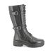 Regarde le Ciel Biker Boots - Black leather - 0008/4663 OLGA   08 MID CALF