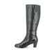 Regarde le Ciel Knee-high Boots - Black leather - 2075/003 SONIA  75