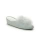 Relax Slippers Slippers - White Leather - 3419/ FUZZY