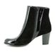 Relaxshoe Ankle Boots - Black patent suede - 460011/40 STRIPES
