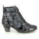 Remonte Heeled Boots - Black Patent - D8797-14 ANNI   LACE TEX