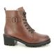Remonte Lace Up Boots - Tan Leather  - D0A74-22 BODOLA