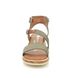Remonte Wedge Sandals - Green - D3052-54 BOUSTRAP