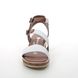 Remonte Gladiator Sandals - White nubuck - D3052-80 BOUSTRAP WEDGE