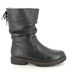 Remonte Mid Calf Boots - Black leather - D8477-01 BRAND TEX SHEEP