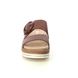Remonte Slide Sandals - Tan Leather - D0Q51-24 BILY FLAT SLIDE