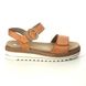 Remonte Wedge Sandals - Orange Leather - D0Q52-38 BILY   FLATFORM