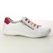 Remonte Lacing Shoes - WHITE LEATHER - D1E02-80 LIVONBUNGEE ZIP