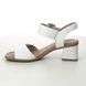 Remonte Heeled Sandals - WHITE LEATHER - D1K51-80 KOOKY FLARED