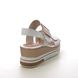 Remonte Wedge Sandals - White - D1P50-80 FLATFORM WEDGE