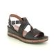 Remonte Wedge Sandals - Black Leather - D3069-02 BOUDASH