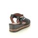 Remonte Wedge Sandals - Black Leather - D3069-02 BOUDASH