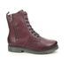 Remonte Lace Up Boots - Wine leather - D4871-35 DOCLEAT ZIP