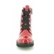 Remonte Lace Up Boots - Red patent - D8675-35 DOCRIGHT