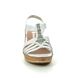 Remonte Wedge Sandals - White silver - D4759-90 HALT