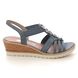 Remonte Wedge Sandals - Denim blue - R6264-12 HYFAWN